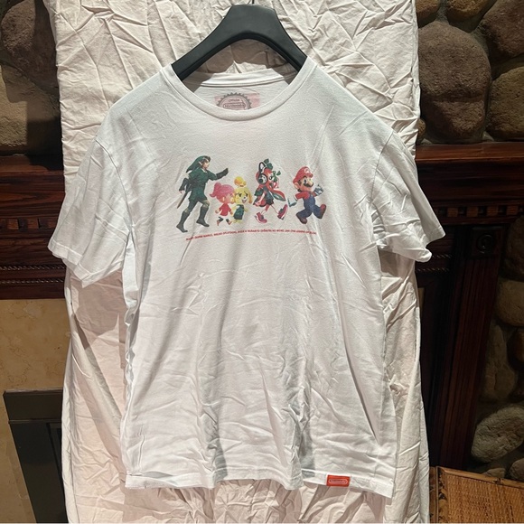 Vintage Nintendo Original Series T-shirt Mario Inkling Isabelle Link - Picture 1 of 6